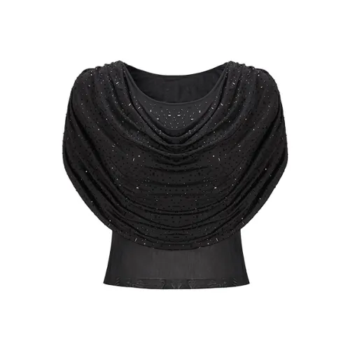 CHICHY CHICHY Size Sister Series Короткий рукав T-рубашка Женская Черная