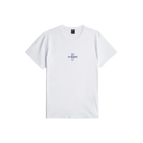 STAR Натуральная Белая Мужская T-Рубашка