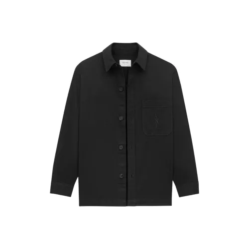SAINT LAURENT Мужские Черные Рубашки