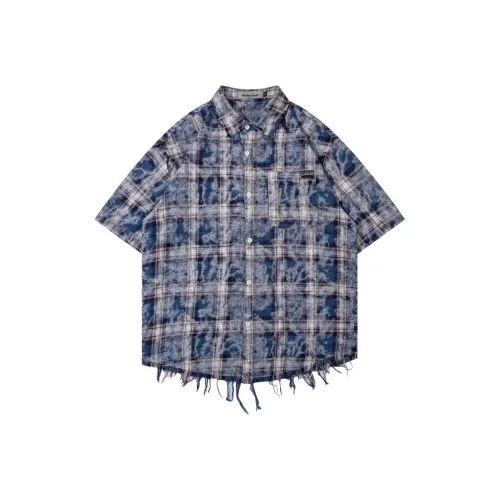 YOUSEKOO Синий Унисекс Рубашки