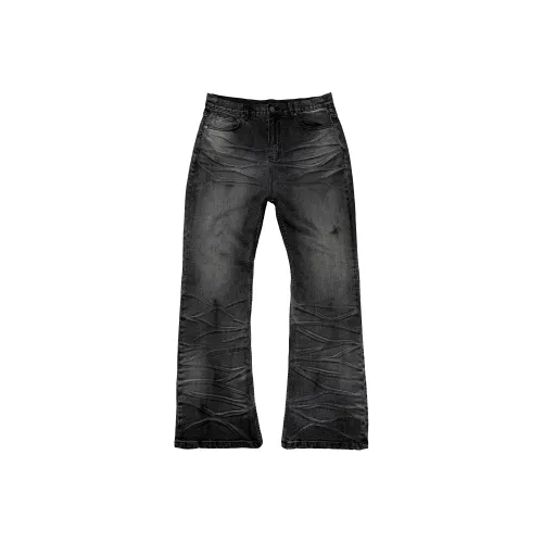 EODUP Черные Мужские Джинсы