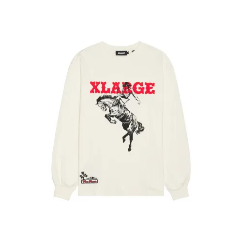 XLARGE совместная модель Экрю Мужская T-рубашка