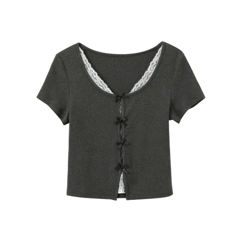 3COLOUR Deep Серый Женские Футболки