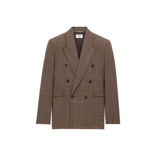 SAINT LAURENT FW25 Бизнес-костюм Пальто Мужской