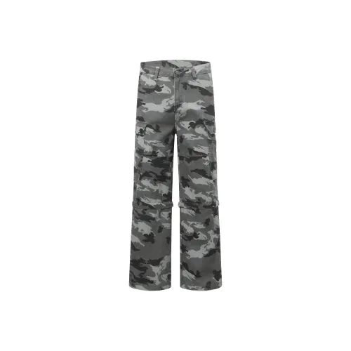 GBXM Камуфляж Унисекс Брюки с карманами