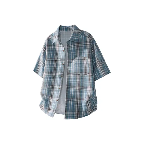 ULTRA QUATTRO Синие Унисекс Рубашки