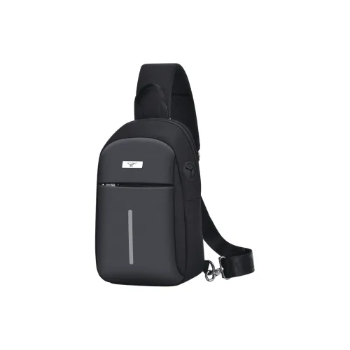 SEPTWOLVES Oxford Sling Bag Standard Men's Black