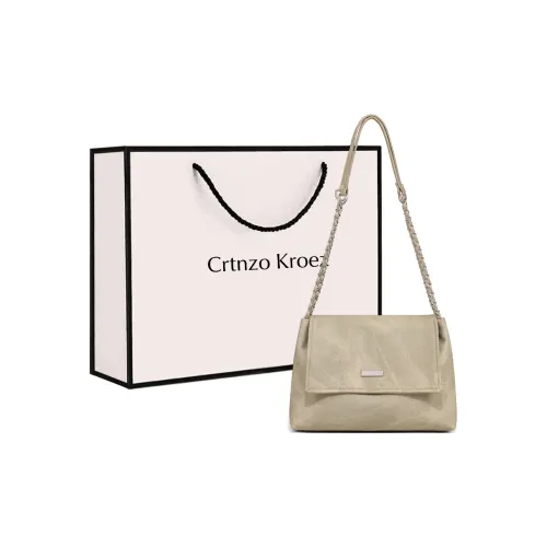 Crtnzo Kroez ПУ (полиуретан) Сумка через плечо Стандартная Женская Экрю
