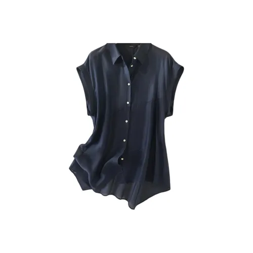 IHIMI Темно-синие Женские Рубашки