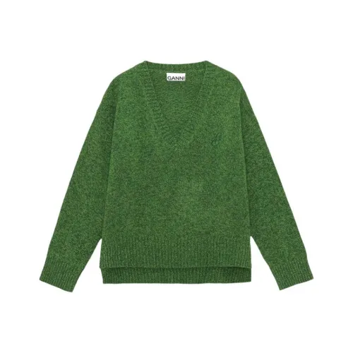 GANNI Зеленые Женские Свитеры