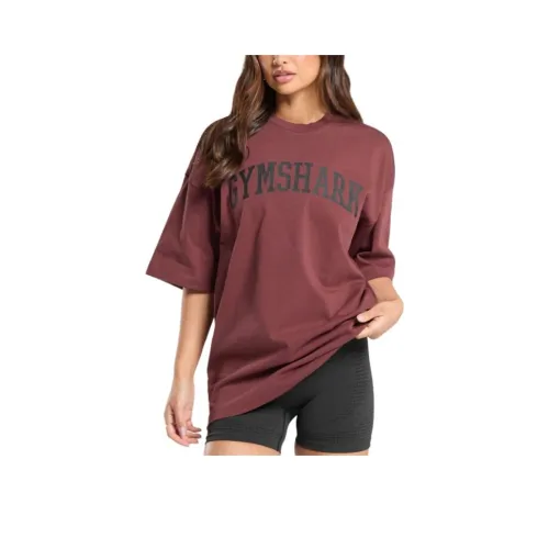 GYMSHARK Бургундский Коричневый Женские Футболки