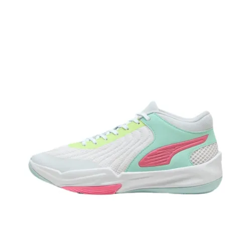 PUMA Court Pro MID Топ Баскетбольные кроссовки Унисекс Мятно-синий