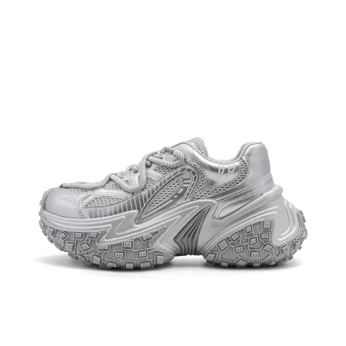 MESUCA Низкий топ кеды унисекс серебряный