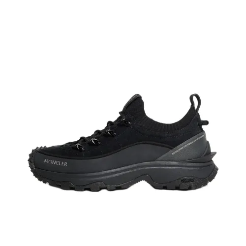 Moncler Trailgrip Lite3 Low Топ Повседневная обувь Женская Черная