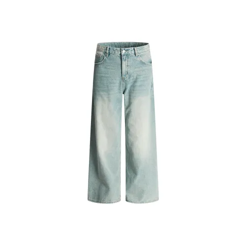 GBXM Бирюзовые Унисекс Джинсы