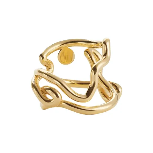 Bottega Veneta Серебряные Кольца Унисекс Желтые