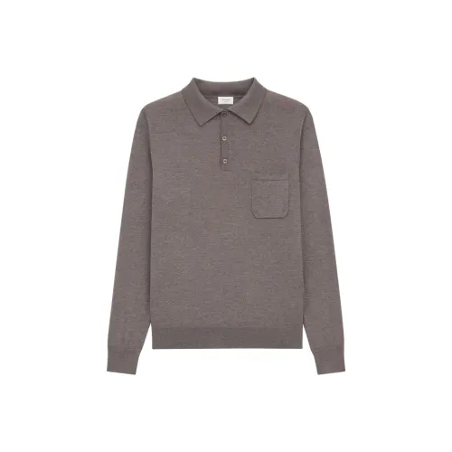 SAINT LAURENT Мышка Серый Мужской Свитеры