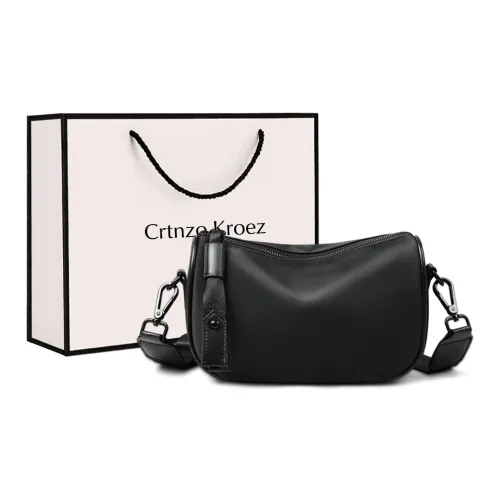 Crtnzo Kroez Сумка через плечо Подушка Сумка Обычная Женская Черная