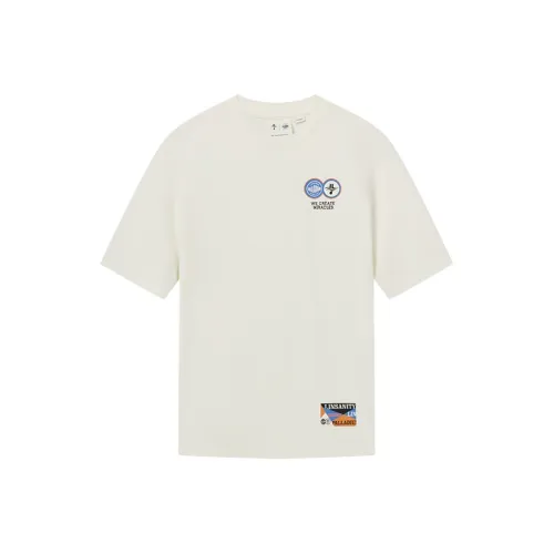 Палладий x LINSHUHAO LIANMINGKUAN T-рубашка унисекс Ванильный лед