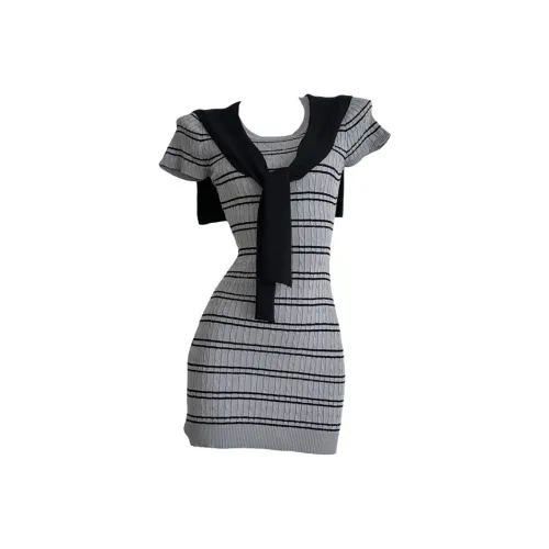 COHX Короткий рукав Платье Женское