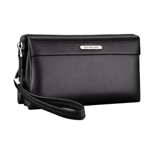 SEPTWOLVES Клатч из коровьей кожи стандартный мужской многоцветный