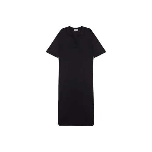 JOHN SMEDLEY Морской синий Женские Платья с Коротким Рукавом
