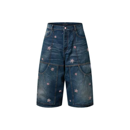 LOUIS VUITTON x NIGO FW25 Джинсовые шорты Мужской