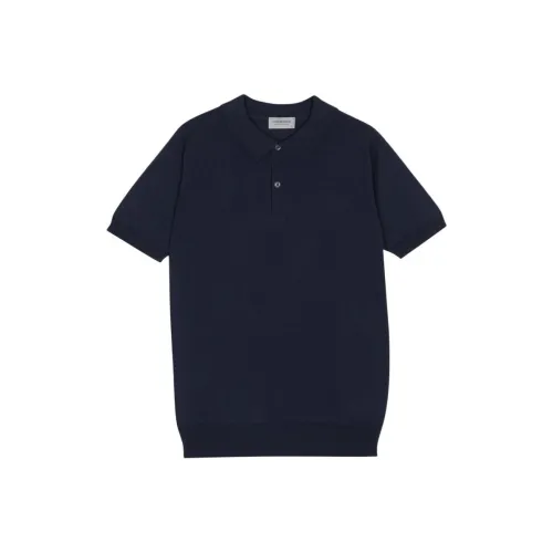 JOHN SMEDLEY Blue Men's Polo