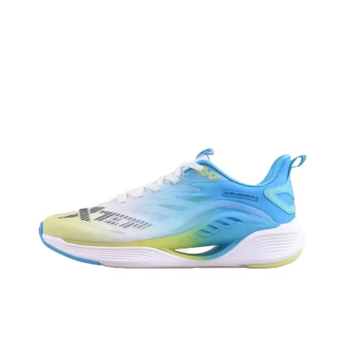 XTEP Hydrogen Wind Technology Беговые кроссовки Низкий Топ Парусный Белый/Селера Зеленый/Умный Синий Мужской