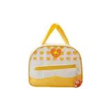 Желтая овальная сумка для макияжа