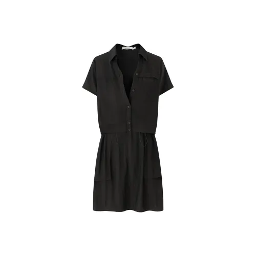 SOON FLOWER Короткий рукав Платье Женское