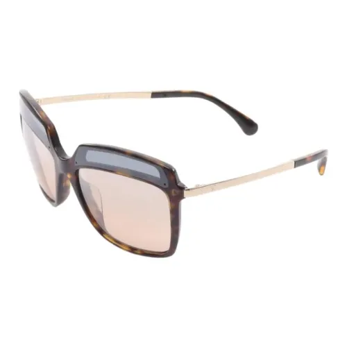 CHANEL Ацетат Квадратные Солнцезащитные Очки Женские Умбра