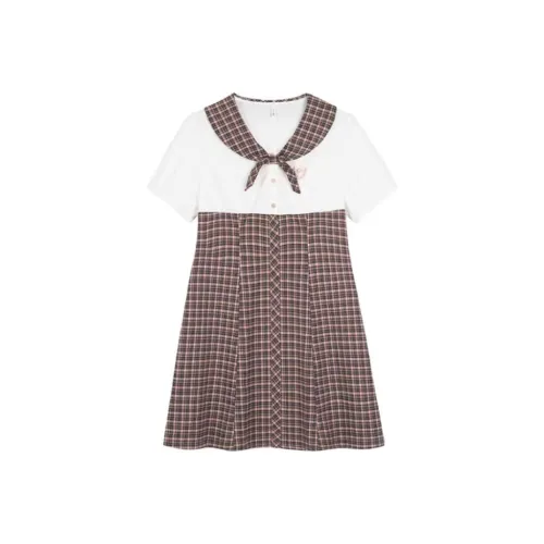 MISTVB Короткий рукав Платье Женское