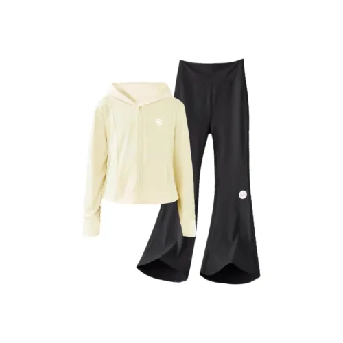 Elephants 10171 Желтый+18371 Черный [Комплект одежды] Школьный возраст Повседневная спортивная одежда