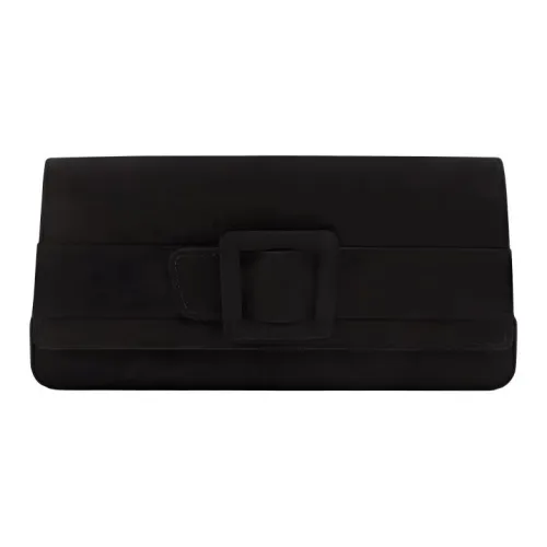 MANOLO BLAHNIK Lambskin One Shoulder Clutch Regular Women's Black