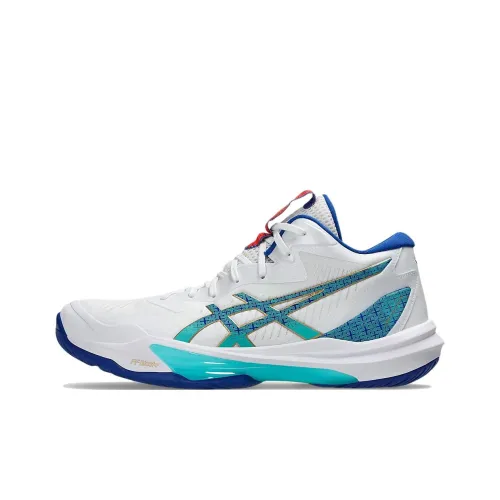 Asics SKY ELITE FF MT 3 Устойчивые к истиранию Низкие Кроссовки для тренировок Мужские Белый Синий