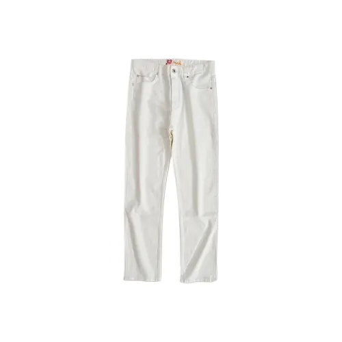 Devanro Белый Мужской Джинсы