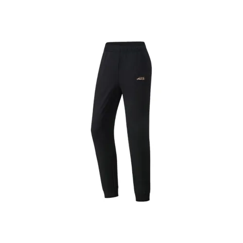 Anta ZONGXUNXILIE Черные Женские Спортивные Брюки