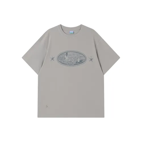 Crying Center Теплый серый Коричневый Унисекс Футболка