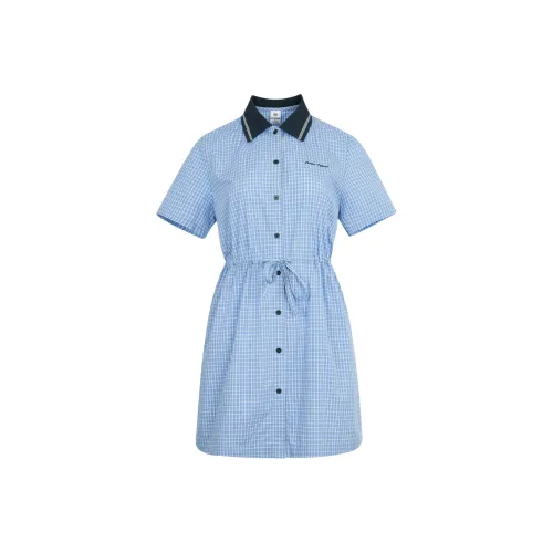 JESSYLINE Blue Женские Короткие Платья с Рукавами
