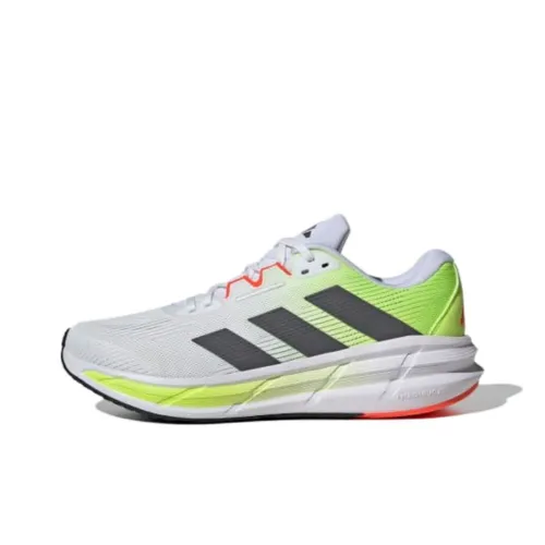 Adidas QUESTAR 3 Slip-resistant Abrasion-resistant Low-top Беговые кроссовки Мужские Белые