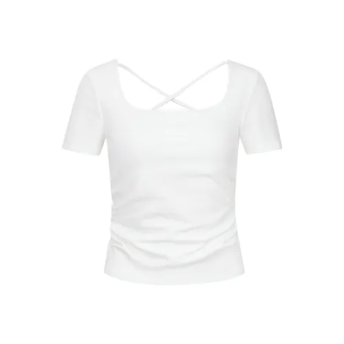 URBAN REVIVO Белый Женские T-рубашки