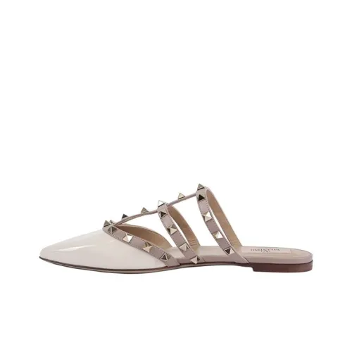 Valentino Rockstud Домашние тапочки Женские цвет Слоновая кость