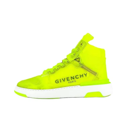 Givenchy Скейтборд Кроссовки Высокие Флуоресцентно-Желтые Мужские