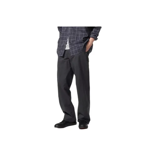 UNIQLO Темно-серые унисекс повседневные брюки