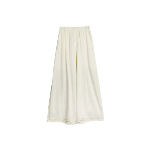 Elle Белые Женские Повседневные Брюки