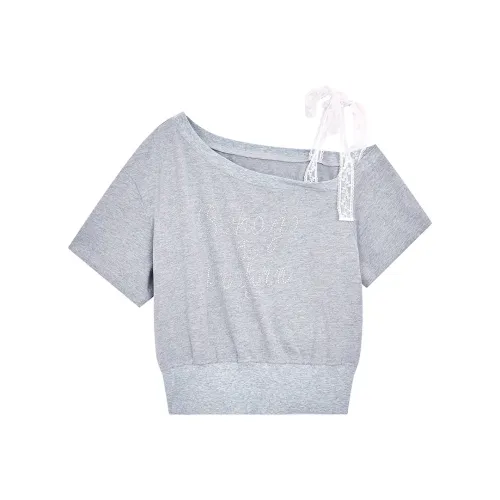 ELF SACK Bright Lace Gray Женские T-рубашки