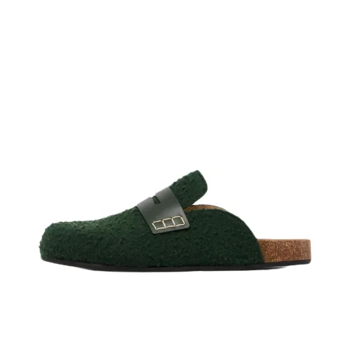 JW Anderson Домашние тапочки Женские Сосновый зеленый