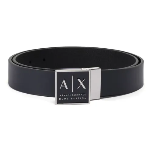 ARMANI EXCHANGEAE Полиуретан Кожа Ремни Мужской Синий Черный 3 см