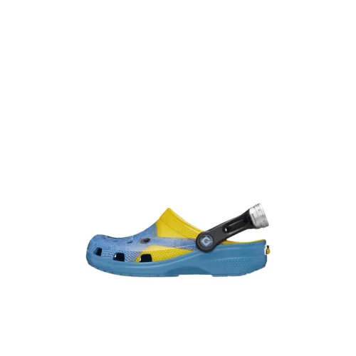Crocs Classic Clog Детские Перфорированные Тапочки Низкий Топ Синий/Желтый Детский
